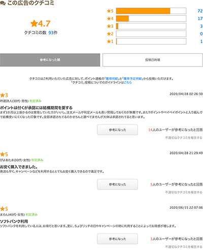 クチコミ投稿