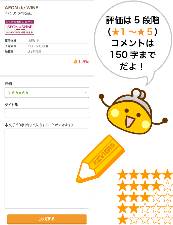クチコミ投稿をする