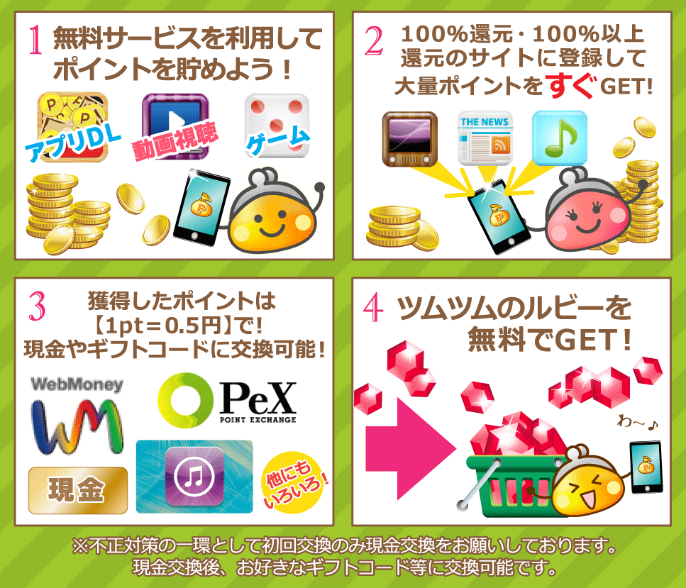 ツムツムのルビーを無料でゲットするなら ポイントサイトちょびリッチ ツムツムのルビーを無料でゲットするなら ポイントサイトちょびリッチ