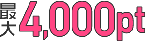 最大4,000pt